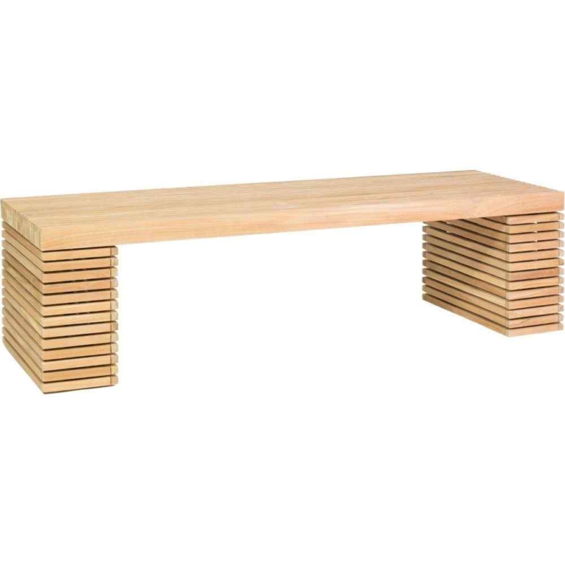 Drewniana lawka ogrodowa modulo Naturalne Drewniane Meble Ogrodowe